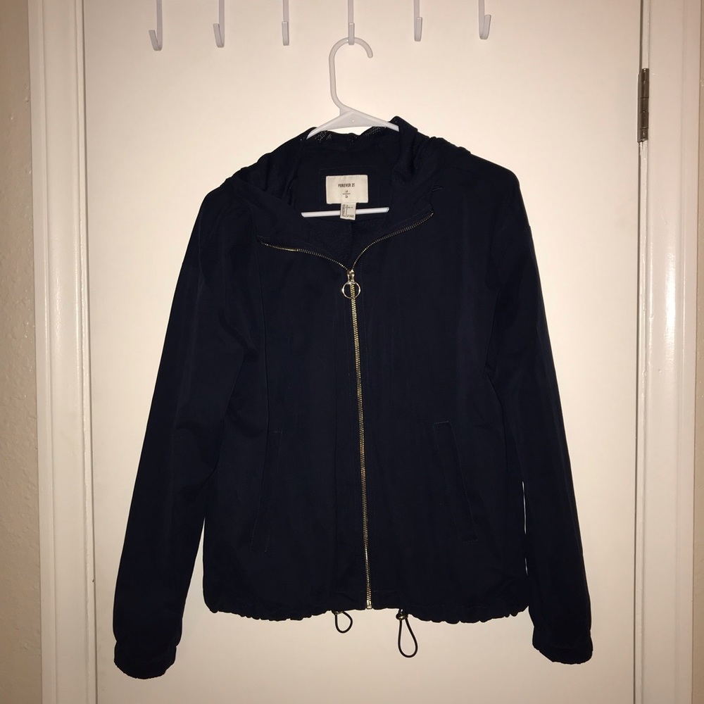 Navy Blue Windbreaker